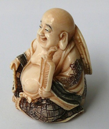 Хотэй, японская нэцкэ из слоновой кости