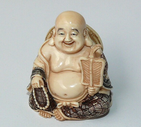 Хотэй, японская нэцкэ из слоновой кости