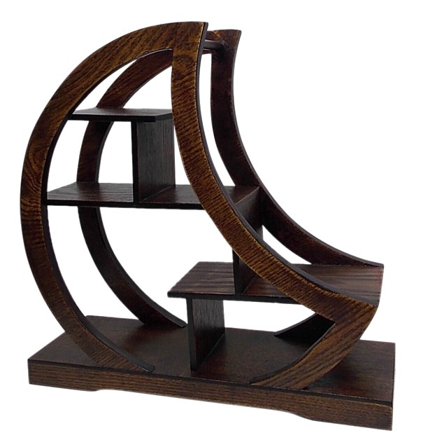 полка для коллекции нэцкэ, Япония