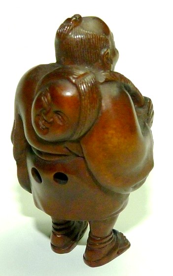 японская нэцкэ Актер с маской