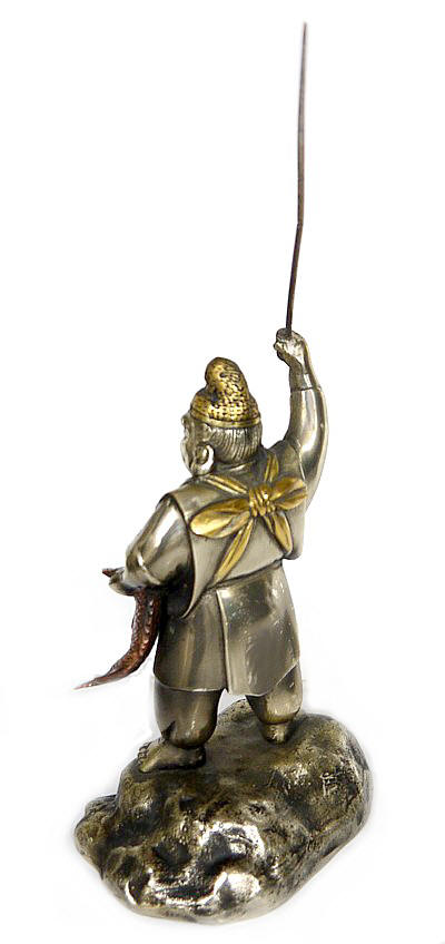 Эбису, один из Семи Богов Счастья, статуэтка, Япония, 1900-е гг.