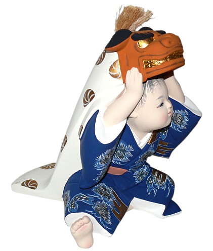 статуэтка Мальчик с маской, Япония