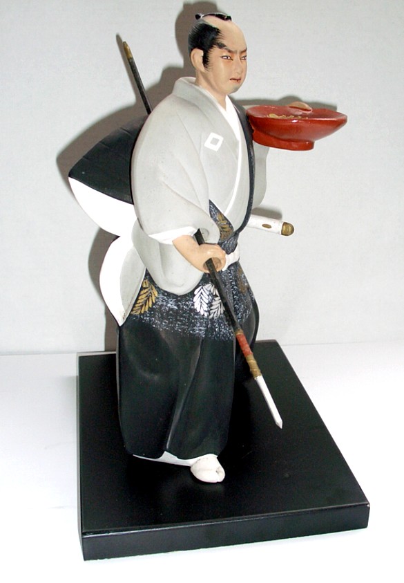 самурай, японская старинная статуэтка