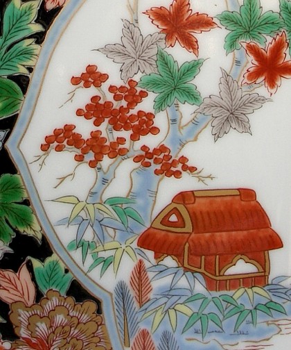 деталь японского рисунка на вазе АРИТА