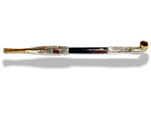 japanese geisha silver tobacco pipe, Meiji period