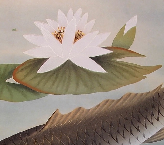 Japanese antique paintig on scroll 