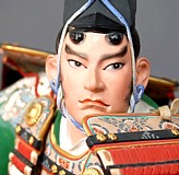 Japanese clay figurine of samurai