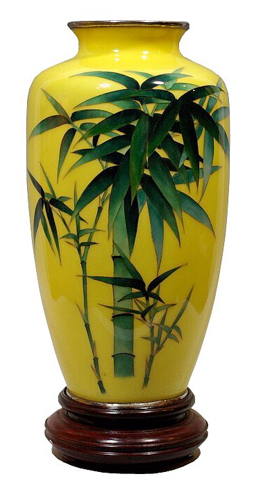 japanese antique cloisonne vase signed by Ando, 1920's