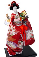 japanese doll in wonderfull kimono