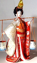 japanese kimekomi doll of Shiokumi