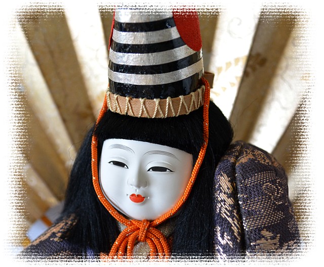 japanese traditional kimekomi doll, 1950's