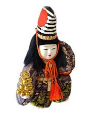 Japanese  antique kimekomi Gosho Doll, 1950's