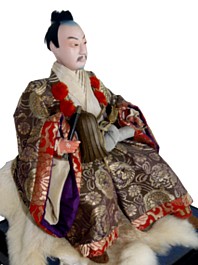 japanese antique doll of samurai warrior lord. The Japonic Online Store