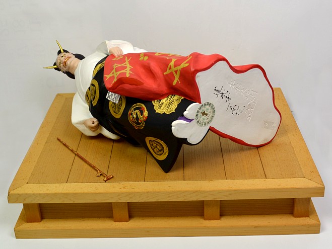 Dojoji, Japanese Noh Theatre Character, collectible clay figurine