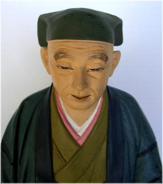 Japanese Hakata clay figurine of Tea Ceremony Master