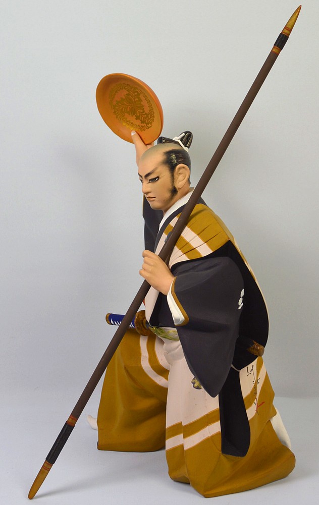 samurai warrior, japanese hakata figure