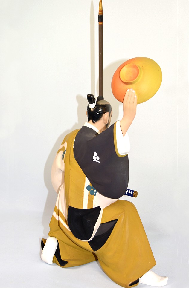 SAMURAI WARRIOR, Japanese traditional ceramic doll