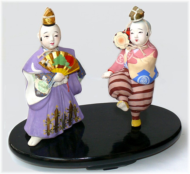 japanese antique hakata ceramic doll