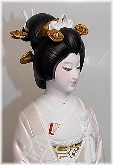 japanese ceramic bride doll