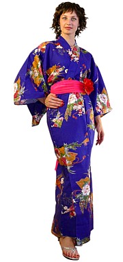 японское кимоно из хлопка в онлайн магазине Интериа Японика