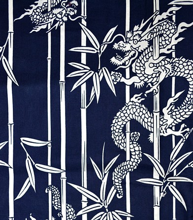 japanese pure cotton summer kimono: design of fabric
