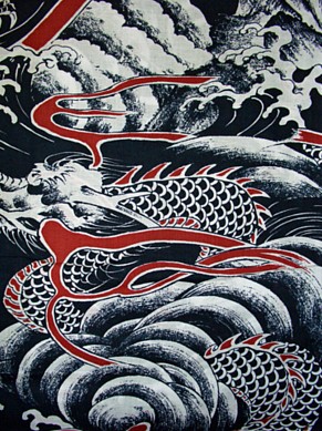 kimono, detail of fabric
