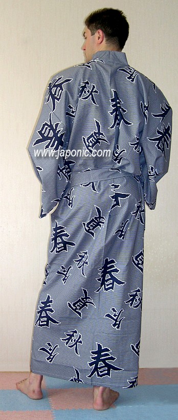 japanese summer kimono for man, cotton 100%. The Japonic Online Store