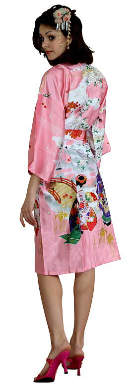 japanese modern kimono robe, made in Japan