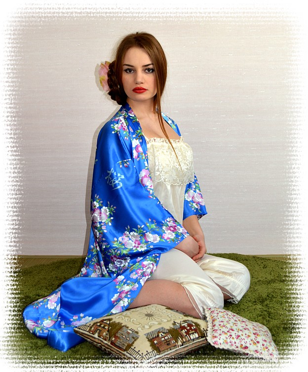 japanese pure silk robe IZUMI directly from Japan