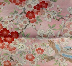 silk modern japanese kimono light-pin kcolor