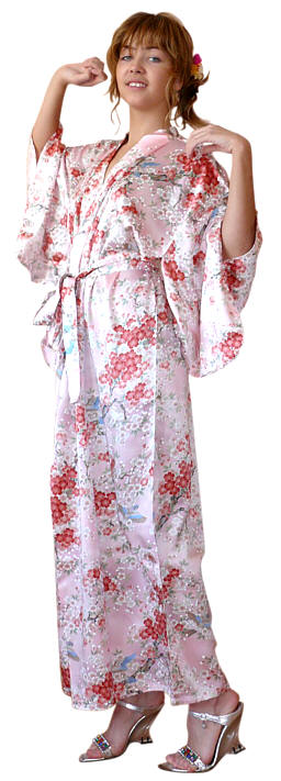japanese silk kimono gown