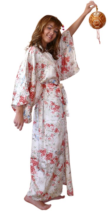 exclusive japanese modern 100% silk kimono