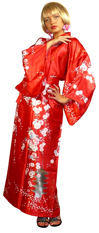 japanese modern woman's kimono