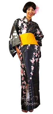modern Japanese kimono for lady, made in Japan