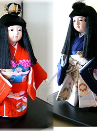 японские традиционные парные куклы