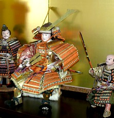 антикварные японские самурайские куклы