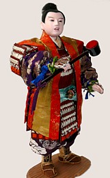 японская старинная  кукла САМУРАЙ, 1920-е гг.