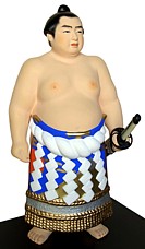 борец сумо с катаной, статуэтка, Япония, Хаката