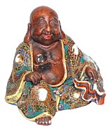 антикварная японская статуэтка Хотей с мешком счастья, 1800-1840-е гг.