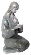 Чайная церемония, японская фарфоровая статуэтка. Интериа Японика