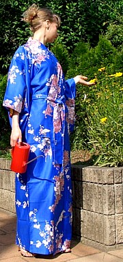 японское кимоно из хлопка - красивая одежда для дома