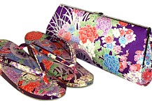 шелковая вечерняя сумочки и обувь для кимоно, Япония, винтаж