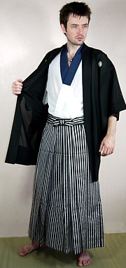 японское мужское традиционное ХАОРИ из шелка, 1950-е гг.