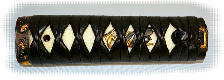 рукоять с оплеткой кожей