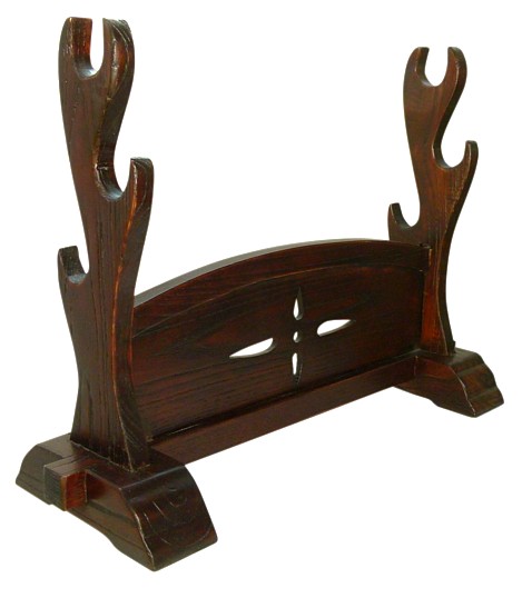 подставка резная для трех японских мечей