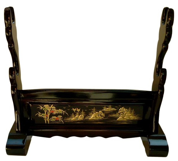 подставка с росписью для двух японских мечей, Япония, 1970-е гг.