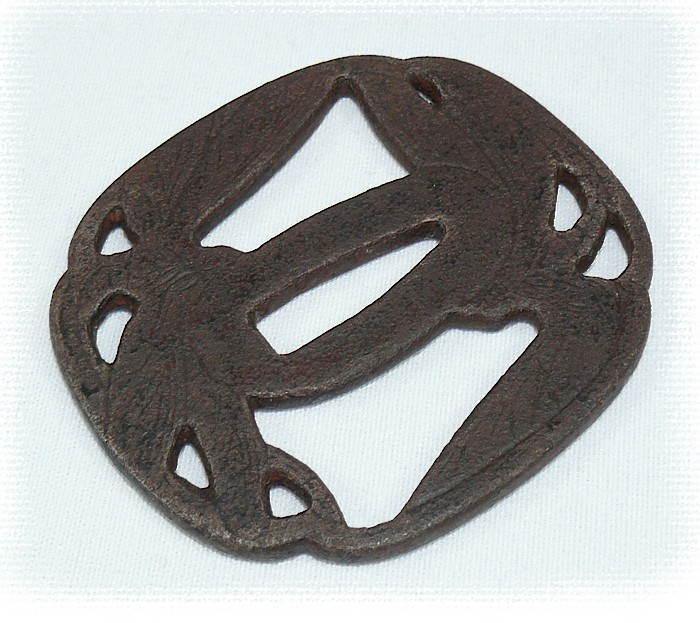 цуба( гарда меча) в изонражением Танца Стрекоз