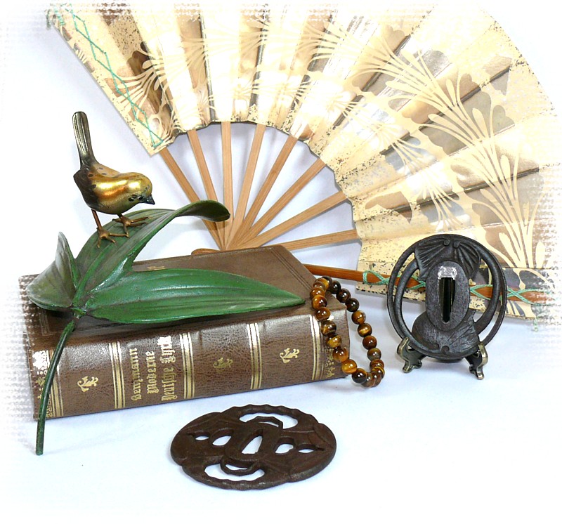 японская антикварная кованная цуба эпохи Эдо