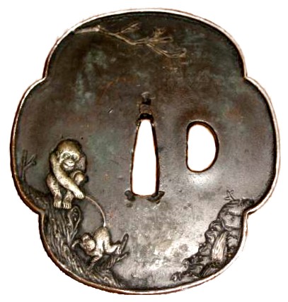 антикварная гарда японского меча