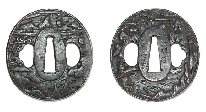 искусство японских самураев, гарда меча катана